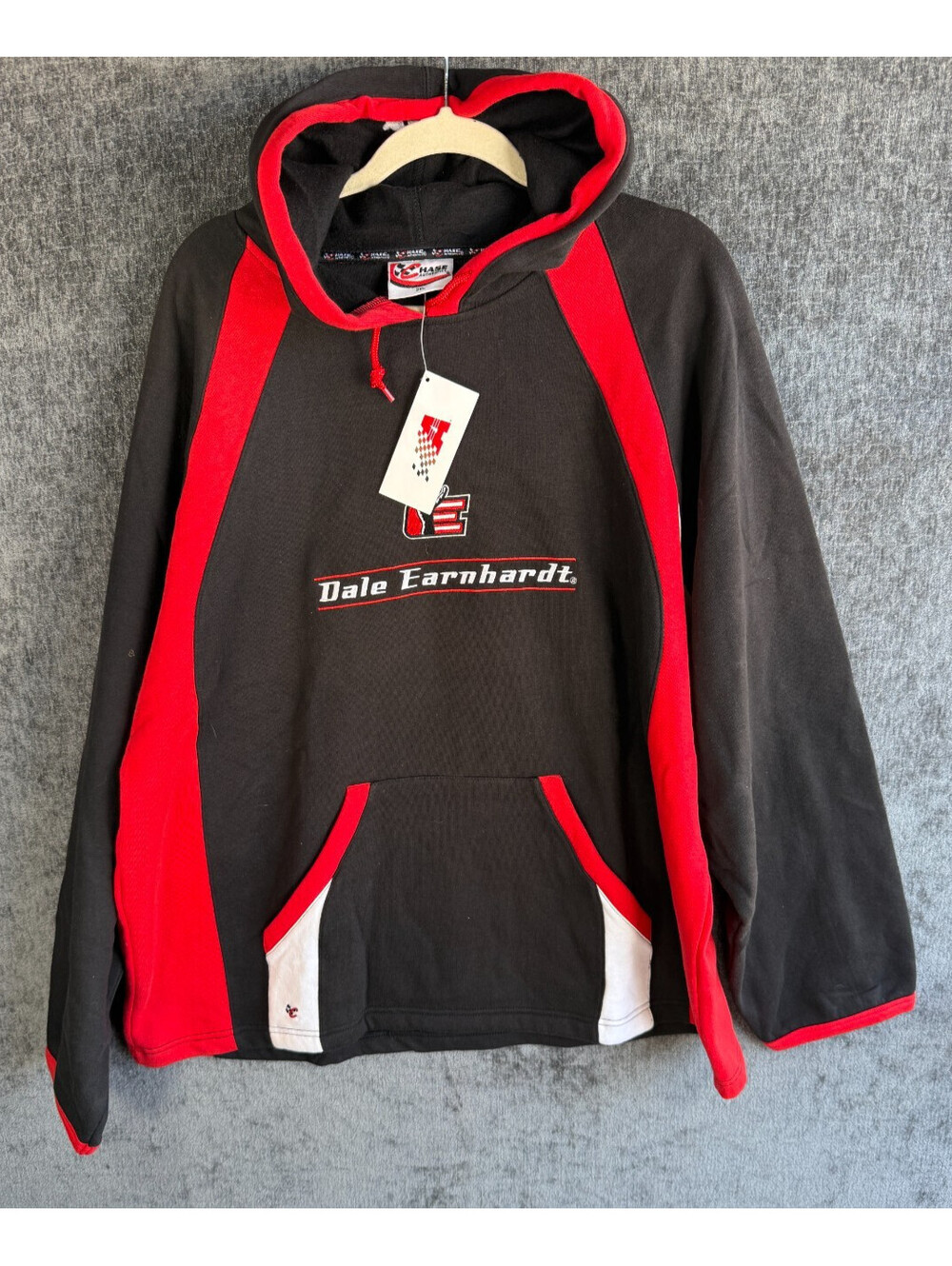 Dale Earnhardt Nascar Hoodie 2XL New With Tags Chase Authentics Pullover Black